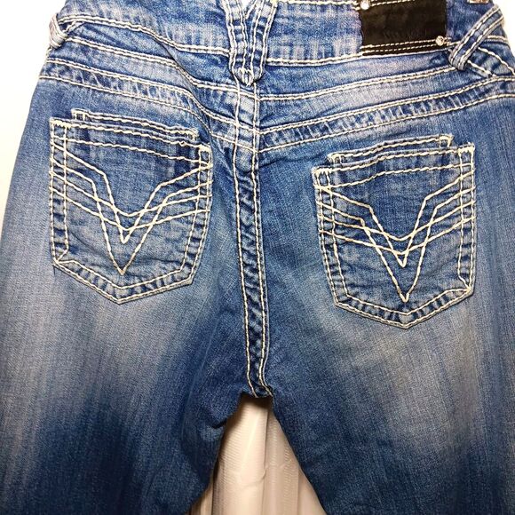 Vigoss Women's Sz 11 Length 31 Boot Cut Jeans The Dublin Style Light Wash - Picture 6 of 11